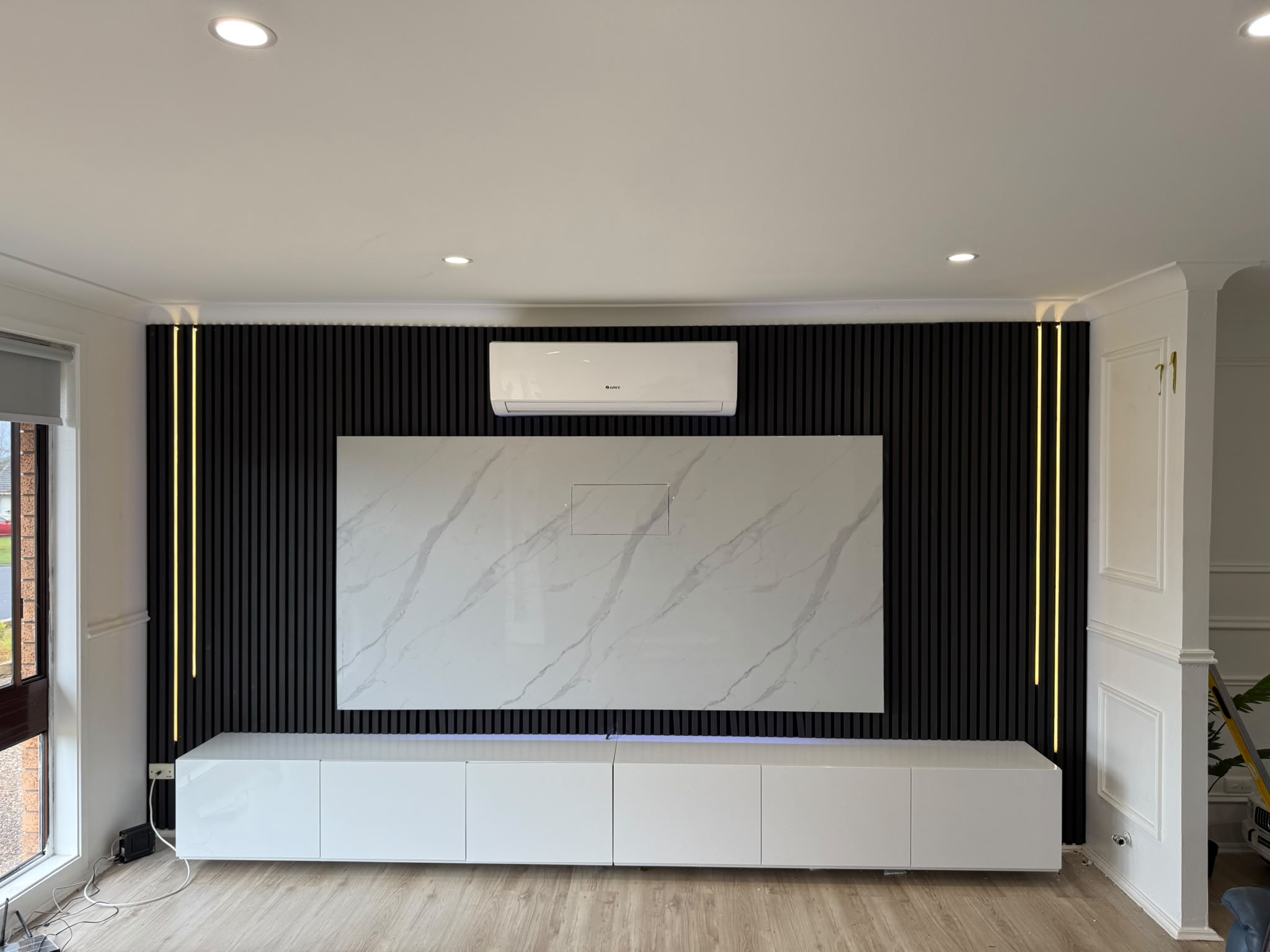 After Designer Acoustic Slatted Wall